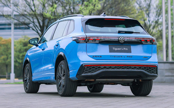 Novo VW Tiguan L Pro antecipa Tayron para o Brasil em 2027